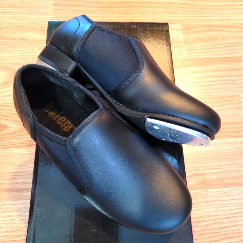 NIB Leather SlipOn Tap Shoe Kids sz12.5